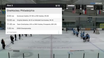 Hollydell Hurricanes vs Virginia Selects | 08.12.18. | 2018 OneHockey Philadelphia