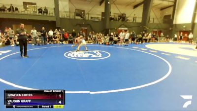 113 lbs Champ. Round 1 - Graysen Crites, CO vs Vaughn Graff, OR