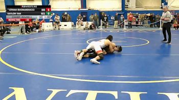 133 lbs Champ. Round 2 - Taylor Tan, Wesleyan (ct) vs Ethan Buonanducci, Bridgewater State