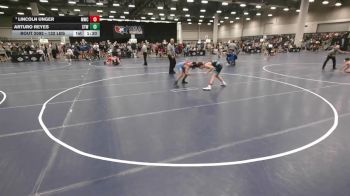 132 lbs Quarters - Lincoln Unger, MWC Wrestling Academy vs Arturo Reyes, Steller Trained Wrestling