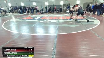 220 lbs Cons. Round 1 - Russel Amadeo, Orting vs Logan Leeson, West Valley (Spokane)