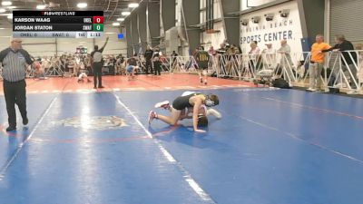 72 lbs Round 4 (2:15pm Saturday) - Karson Waag, Oklahoma Elite vs Jordan Staton, Michigan S.W.A.T.