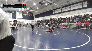 138 lbs Champ. Round 1 - Adrian Martinez, Oak Hills vs Josiah De Alba, Bishop Amat