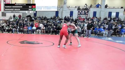 145 lbs 3rd Place - Farrah Henderson, Milton vs Margaret Braun, Nashoba