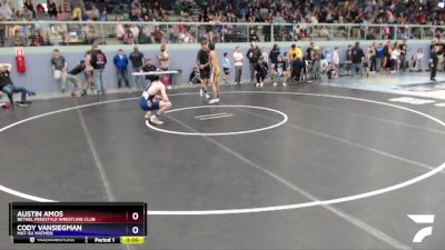 152 lbs Round 1 - Austin Amos, Bethel Freestyle Wrestling Club vs Cody VanSiegman, Mat-Su Matmen