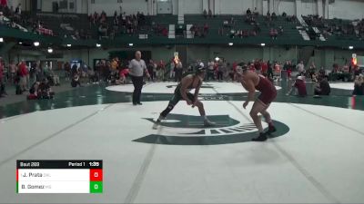 125 lbs Semifinal - Joey Prata, Oklahoma vs Benny Gomez, Michigan State