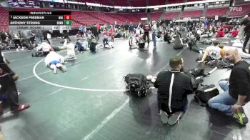 D1-106 lbs Champ. Round 1 - Jackson Freeman, Wisconsin Rapids Lincoln vs Anthony Strong, Brown Deer/Messmer/Shorew.