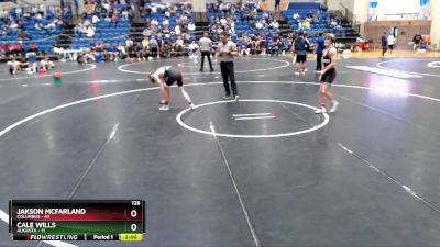 126 lbs Round 4 - Cale Wills, Augusta vs Jakson McFarland, Columbus