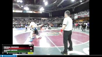 220 lbs Champ. Round 1 - Micheal Warwick, Meridian vs Kaeden Lincoln, Borah