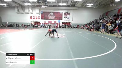 125 lbs Quarterfinal - Jb Dragovich, George Mason vs Abram Cline, Maryland - Unatt