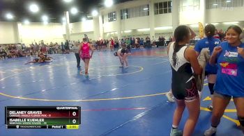 155 lbs Quarters & Wb (16 Team) - Isabelle Kuehler, Nebraska Widow Makers vs Delaney Graves, Charlies Angels Florida Pink