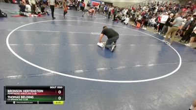 150 lbs 7th Place Match - Thomas Belding, La Grande Mat Club vs Bronson Hertenstein, Perrysburg Wrestling Club