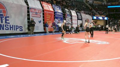 105 Class 1 lbs 5th Place Match - Rhemy Hutchcraft, Smithville vs Olivia Cunningham, Mid-Buchanan