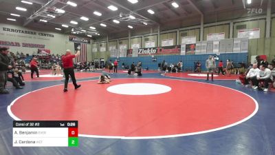 175 lbs Consi Of 32 #2 - Adrian Benjamin, Evergreen Valley vs Jesse Cardona, Victor Valley S