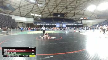 120 lbs 3rd Place Match - Wade Bruhn, Enumclaw Yellow Jackets Wrestling Club vs Audon Clark, Toppenish Badboy Wrestling