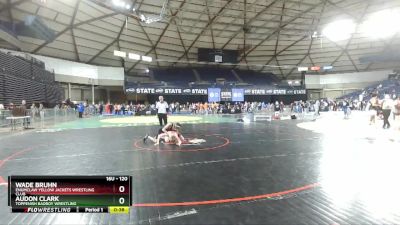 120 lbs 3rd Place Match - Wade Bruhn, Enumclaw Yellow Jackets Wrestling Club vs Audon Clark, Toppenish Badboy Wrestling