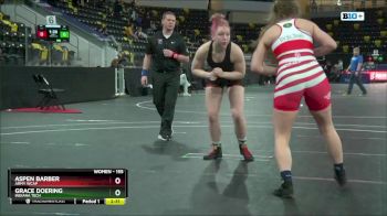 155 lbs Round 6 - Aspen Barber, Army WCAP vs Grace Doering, Indiana Tech