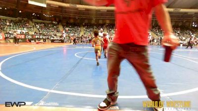 49 lbs Consi Of 16 #2 - Stephen Strickland, Backyard Brawlers vs Keon Ooton, Prodigy Elite Wrestling