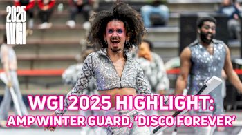 WGI 2025 HIGHLIGHT: AMP Winter Guard, 'Disco Forever' at WGI East Guard Power Regional