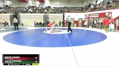 113 lbs Semifinal - Griffin Webber, Crown Point vs Justus Thrasher, Center Grove