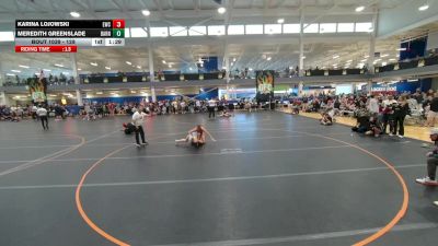 128 lbs Champ. Round 2 - Karina Lojowski, Unattached vs Meredith Greenslade, The Barn LLC