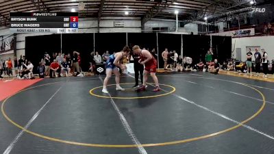 125 kg Cons. Round 4 - Bryson Buhk, Southern Illinois Regional Training Center vs Bruce Wagers, Cincinnati Rtc