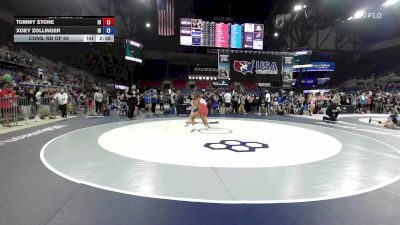 110 lbs Cons. Rd Of 64 - Tommy Stone, ID vs Xoey Zollinger, ID