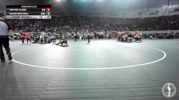 B5A-150 lbs Champ. Round 1 - Jaxon Mitchell, Newcastle vs Owynn Clark, Booker T. Washington