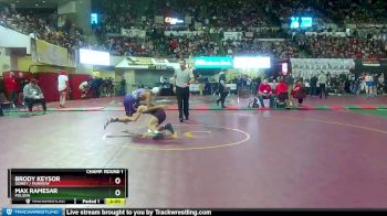 A - 120 lbs Champ. Round 1 - Max Ramesar, Polson vs Brody Keysor, Sidney / Fairview