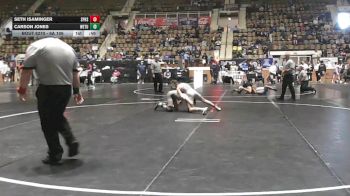 6A 106 lbs Cons. Round 2 - Seth Isaminger, Spain Park Hs vs Carson Jones, Wetumpka