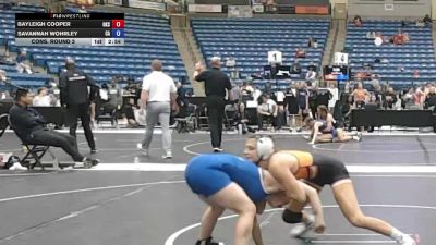 117 lbs Cons. Round 2 - Savannah Wohrley, Carl Albert vs Bayleigh Cooper, Oklahoma State University