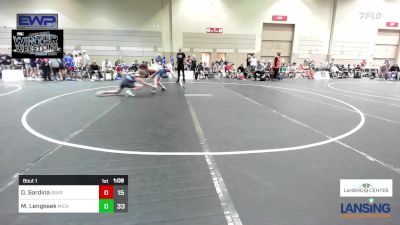 135 lbs Rr Rnd 1 - Dylan Sardina, Askren Wrestling Academy - (B) vs Murphy Lengkeek, Michigan Premier WC - (A)