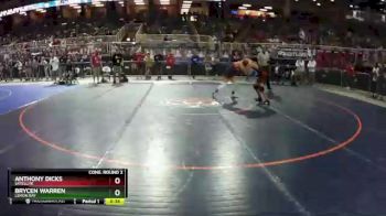 1A 126 lbs Cons. Round 2 - Anthony Dicks, Satellite vs Brycen Warren, Lemon Bay