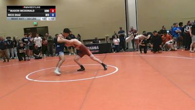150 lbs Champ. Rd Of 16 - Mason McDonald, Gold Schopp Wrestling Club vs Nico Diaz, M2 Training Center