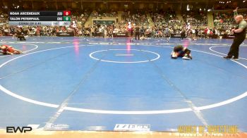 100 lbs Consi Of 8 #1 - Noah Arceneaux, Jesup Mat Club vs Talon Peterpaul, Chickasha Wrestling