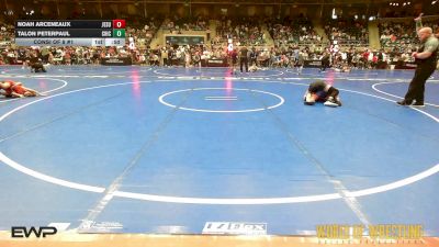 100 lbs Consi Of 8 #1 - Noah Arceneaux, Jesup Mat Club vs Talon Peterpaul, Chickasha Wrestling