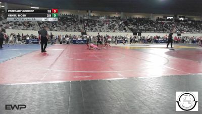 94 lbs Round Of 16 - Estefany Godinez, Tulsa Union Girls vs Kensli Moss, Clinton, Ok