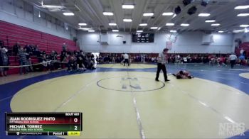 140 lbs Cons. Round 2 - Juan Rodriguez Pinto, Pittsburg High School vs Michael Torrez, College Park High School