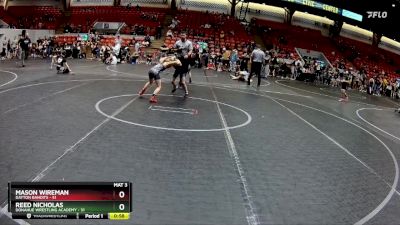 64 lbs Cons. Round 2 - Reed Nicholas, Donahue Wrestling Academy vs Mason Wireman, Dayton Bandits