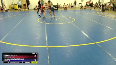 130 lbs Quarterfinals (8 Team) - Brady Little, New Jersey vs Limoni Matakaiongo, Utah