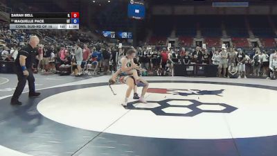 120 lbs Cons. Sub-rd Of 16 - Sarah Bell, Illinois vs Maquelle Pace, Utah