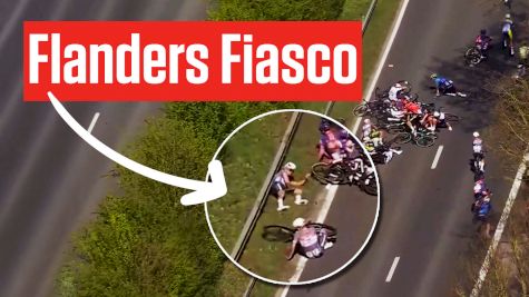 Massive Crash Takes Down Mathieu Van der Poel - Tour of Flanders 2025 Chaos