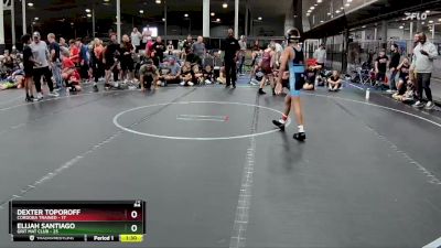 84 lbs Round 6 (8 Team) - Elijah Santiago, Grit Mat Club vs Dexter Toporoff, Cordoba Trained