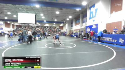 150 lbs Champ. Round 2 - Bobby Hernandez, Great Oaks vs Chris Anguiano, Millikan High Shcool