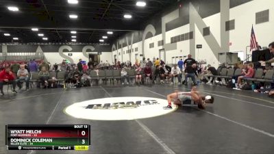 80 lbs Placement Matches (8 Team) - Dominick Coleman, Killer Elite vs Wyatt Melchi, Fort Hammers