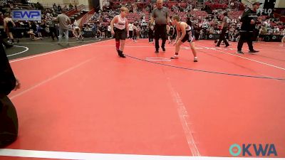 100 lbs Quarterfinal - Jared Smith, Ponca City Wildcat Wrestling vs Kodiak Blasi, Maize Wrestling Club