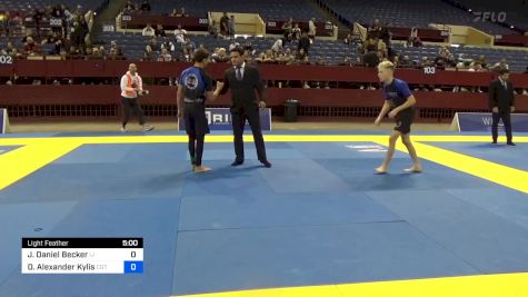 Jaden Daniel Becker vs Dienekes Alexander Kylis 2024 Pan IBJJF Jiu-Jitsu No-Gi Championship