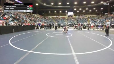 105 lbs Cons. Round 3 - Tori York, Goddard-Eisenhower Hs vs Haylie James, Salina-Central Hs