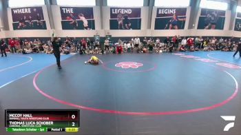 55 lbs Cons. Semi - Thomas Luca Schober, Cardinal Wrestling Club vs McCoy Hall, Randall Youth Wrestling Club