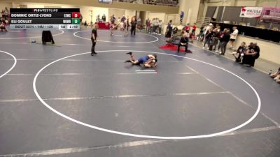 14U - 120 lbs Cons. Round 3 - Dominic Ortiz-Lyons, East Side Wrestling Club vs Eli Goulet, Woodbury Wrestling